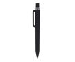 Stylo à bille en plastique recyclé, finition douce et encre bleue couleur noir