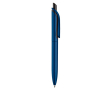 Stylo en plastique métallisé avec clip solide et recharge jumbo bleue couleur bleu foncé
