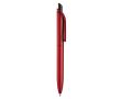 Stylo en plastique métallisé avec clip solide et recharge jumbo bleue couleur rouge