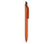 Stylo en plastique métallisé avec clip solide et recharge jumbo bleue couleur orange
