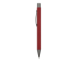 Stylo en aluminium avec finition soft-touch et encre bleue couleur bordeaux