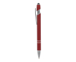 Stylo en aluminium recyclé avec stylet et encre bleue couleur bordeaux