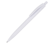Stylo en plastique pour marquage d’entreprise avec encre bleue couleur blanc