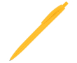 Stylo en plastique pour marquage d’entreprise avec encre bleue couleur jaune