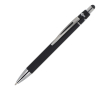 Stylo à bille rotatif en aluminium avec clip métallique, encre bleue couleur noir