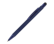 Stylo avec pointe tactile et clip métallique, encre bleue couleur bleu foncé