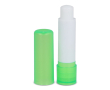 Baume à lèvres en matériaux recyclés dans plusieurs coloris couleur vert transparent