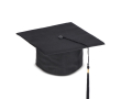 Chapeau de diplômé classique noir à personnaliser couleur noir