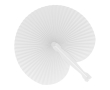 Eventail pliable et compact de différentes couleurs personnalisable couleur blanc