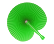 Eventail pliable et compact de différentes couleurs personnalisable couleur vert lime