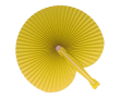 Eventail pliable et compact de différentes couleurs personnalisable couleur jaune