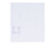 Puzzle coulissant en plastique recyclé au format compact couleur blanc