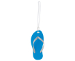 Porte-clés d’été en forme de tongs avec corps en EVA Menorca couleur bleu