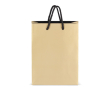 Sac cadeau en papier avec anses et intérieur noir 18x8x24 cm couleur doré