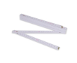 Règle en bois coloré pliable résistante aux chocs 2M couleur blanc