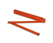 Règle en bois coloré pliable résistante aux chocs 2M couleur orange