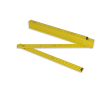 Règle en bois coloré pliable résistante aux chocs 2M couleur jaune