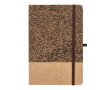 Carnet avec couverture en liège et marc de café A5 à pages lignées couleur naturel