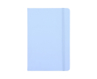 Carnet en PU de plusieurs couleurs vives avec pages lignées FSC A5 couleur bleu pastel