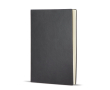 Carnet A5 à couverture souple avec ruban marque-page, pages lignées couleur noir
