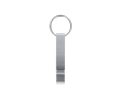 Porte-clés décapsuleur et ouvre-boîtes en aluminium léger couleur argenté