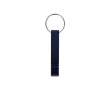 Porte-clés décapsuleur et ouvre-boîtes en aluminium léger couleur bleu foncé