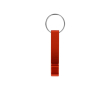 Porte-clés décapsuleur et ouvre-boîtes en aluminium léger couleur orange