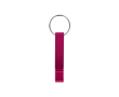 Porte-clés décapsuleur et ouvre-boîtes en aluminium léger couleur rose