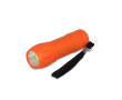 Lampe de poche en plastique recyclé avec plusieurs coloris de lumière couleur orange