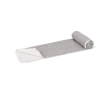 Serviette en RPET à séchage rapide 200 g/m² 70 x 140 cm couleur blanc/gris