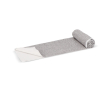 Serviette en RPET à séchage rapide 200 g/m² 100 x 180 cm couleur blanc/gris