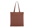 Sac en coton avec certification OEKO-TEX de couleurs 140 g/m² couleur marron