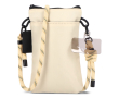 Sac bandoulière compact pour les essentiels du quotidien couleur beige