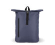 Sac à dos rolltop en RPET avec petite fermeture éclair frontale 20L couleur bleu foncé