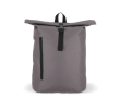 Sac à dos rolltop en RPET avec petite fermeture éclair frontale 20L couleur gris
