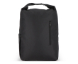 Sac à dos enroulable en RPET avec poignée supérieure à boucle 20L couleur noir