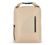 Sac à dos enroulable en RPET avec poignée supérieure à boucle 20L couleur beige