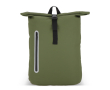 Sac à dos rolltop en PU avec détails réfléchissants 20L couleur vert olive