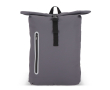 Sac à dos rolltop en PU avec détails réfléchissants 20L couleur gris