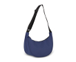 Sac bandoulière en PU en forme de demi-lune avec sangle ajustable couleur bleu foncé