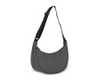 Sac bandoulière en PU en forme de demi-lune avec sangle ajustable couleur gris