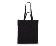Sac en coton OEKO-TEX multicolore à double anses 140 g/m² couleur noir