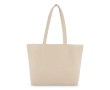 Sac en coton OEKO-TEX avec fermeture éclair 320 g/m² couleur beige