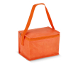 Sac isotherme avec doublure intérieure en aluminium pour 6 canettes couleur orange