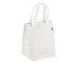 Petit sac isotherme de transport avec doublure intérieure en aluminium couleur blanc