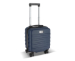 Valise cabine compacte avec support pour téléphone sur la poignée 14'' couleur bleu foncé