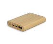 Batterie externe en bambou durable certifié FSC 5 000 mAh couleur naturel