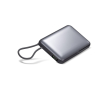 Batterie externe MagSafe avec charge sans fil et écran LED 10 000 mAh couleur gris foncé