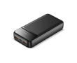 Batterie externe compacte avec charge rapide et écran LED 20 000 mAh couleur noir