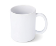 Tasse en céramique avec finition mate et contour brillant 350 ml couleur blanc